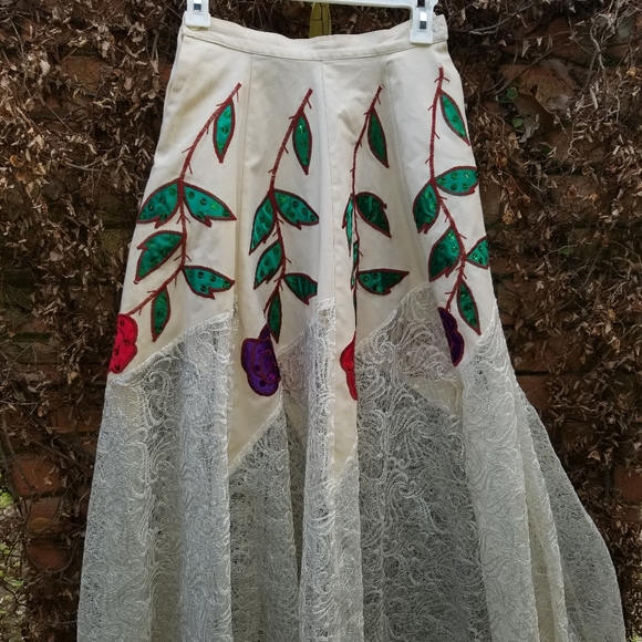 Vintage Victor Camarena Mexicana Skirt XS - Picture 1 of 7